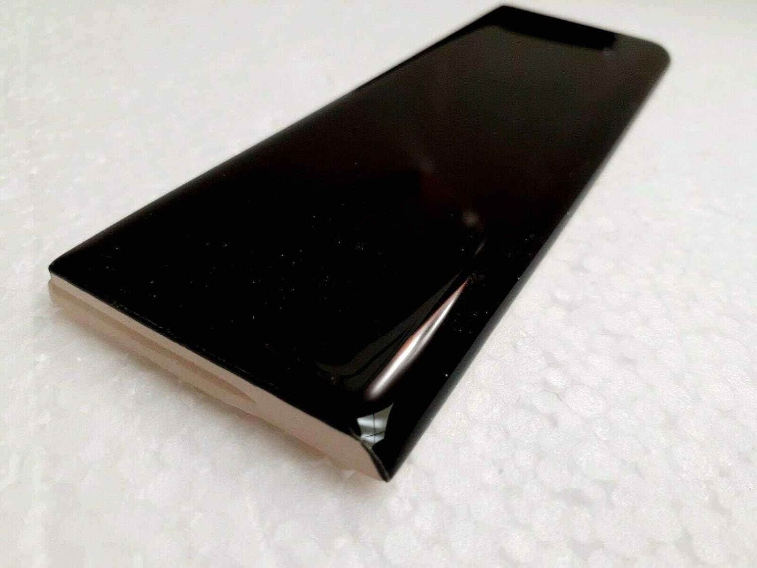 Black 2x6 in Ceramic Tile Bullnose Trim Edge 2 x 6 inch American Olean Box 10 Piece